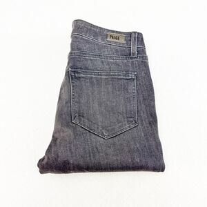 Paige Hoxton Ultra Skinny Gray Wash Zip Fly Denim Jeans Size 27